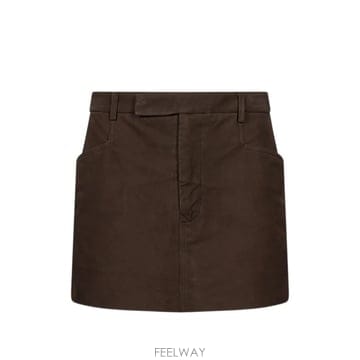 26 FW 릭오웬스 퍼뱅크스 벨트 루프 미니 스커트 RP02F5378LBS84 TP457774989