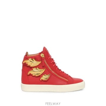 26 FW 쥬세페자노티 비렐 바그 피아마 나뭇잎 장식 스니커즈 RM6084 TP457907827
