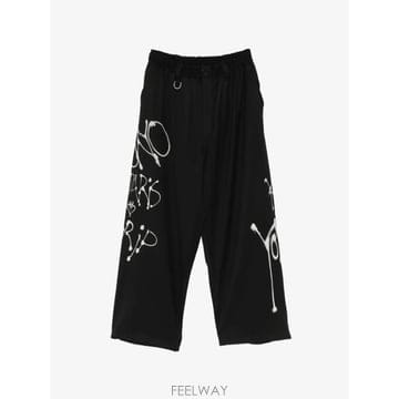 26 FW 요지야마모토 그래피티 프린트 와이드 팬츠 KR8712 TP457809296