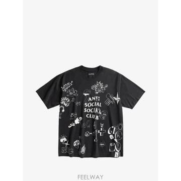 26 FW 안티소셜소셜클럽 일러스트 프린트 티셔츠 ILLUSTRATEDTEE TP458560831
