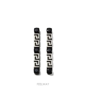 26 FW 베르사체 그레카 크리스털 장식 이어링 10261501A18760 TP455117002
