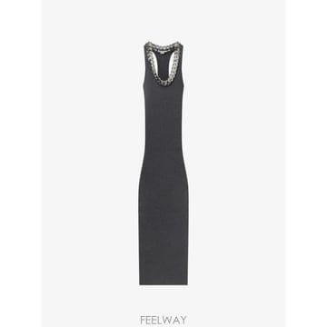 26 FW 스텔라 매카트니 팔라벨라 체인 링크 골지 니트 맥시 드레스 6K09363S2561 TP454379