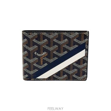 고야드 Goyard 네이비 블루 빅투아르 월렛 스프라이트 마카쥬 반지갑