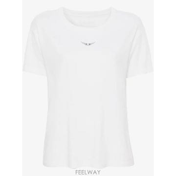 26 FW 쟈딕앤볼테르 마르타 윙스 아플리케 티셔츠 JWTS01669 TP458319513
