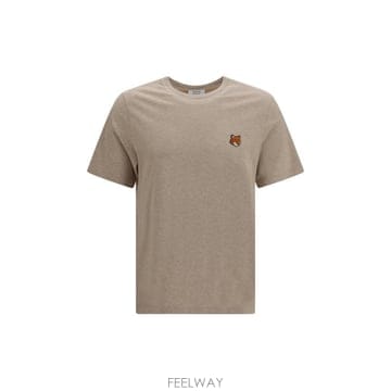 26FW 메종키츠네 폭스 헤드 레귤러 티셔츠 PM00107KJ7026 0604 BEIGE