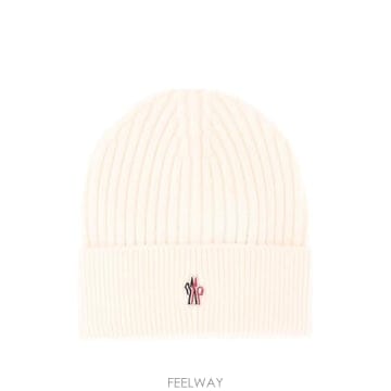 Moncler 26 FW ��Ŭ���� �׷���� logo embroidered ribbed beanie hat L20973B0026 FW ��Ŭ���� �׷���� logo embroidered ribbed beanie