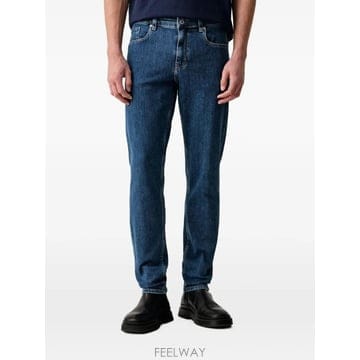 26 FW 칼라거펠트 logo patch straight leg jeans B4M100341EX TP4593