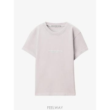 26 FW 알렉산더왕 로고 프린트 슈렁큰 반소매 티셔츠 1CC3261302 TP457784381