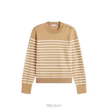 26 FW 타미힐피거 스트라이프 버튼 디테일 스웨터 FWW0WW47305 TP457733869