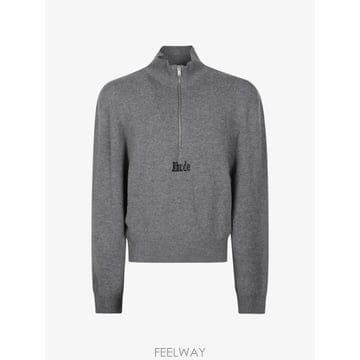26 FW 루드 쿼터 지퍼 로고 자수 스웨터 RHFW26TO01387 TP458477427