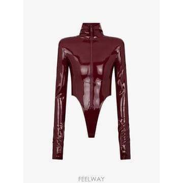 26 FW 디스퀘어드2 페이턴트 지퍼 프런트 바디수트 S72NA0153D35552 TP458698365