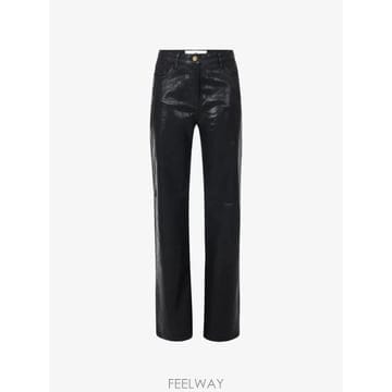 26 FW Elisabetta Franchi 라미네이티드 이펙트 루즈 진 PJ26N66E2 TP4591802