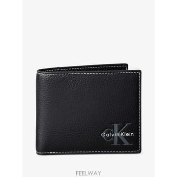 캘빈클라인 로고 프린트 톱스티치 지갑