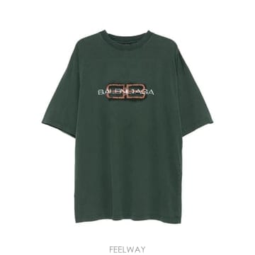 26 FW 발렌시아가 로고 프린트 티셔츠 764235TTVD6 TP458741460