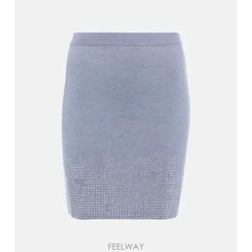 국내출고 JW앤더슨 임벨리시드 울 미니스커트