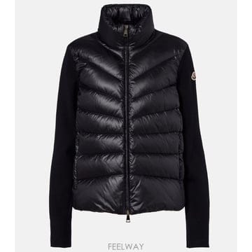 국내출고 몽클레어 Tricot 다운 패널 버진 울 카디건