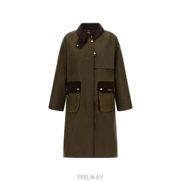 인더샵 Barbour 바버 그린 코트