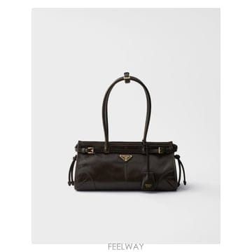인더샵 PRADA 프라다 보니 블랙 토트백