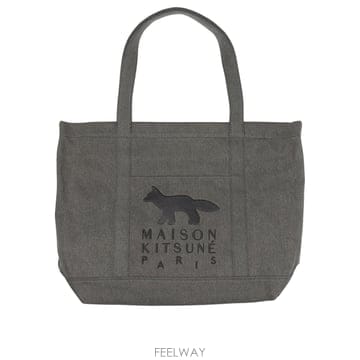 인더샵 Maison Kitsune 메종키츠네 블랙 토트백