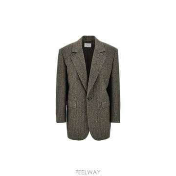 인더샵 SAINT LAURENT 생로랑 브라운 테일러드 자켓