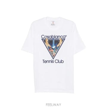 26 FW 카사블랑카 그래픽 프린트 티셔츠 MAW26JTS00108 TP457367680
