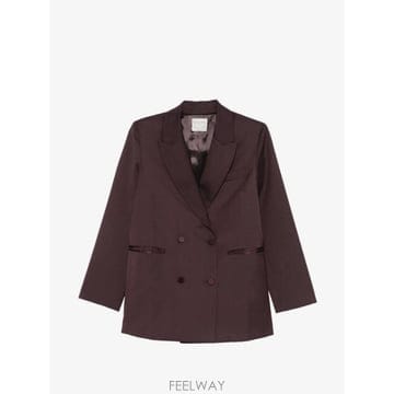 26 FW Forte Forte 피크드 라펠 싱글 브레스티드 블레이저 15327TRISMYJACKET TP4