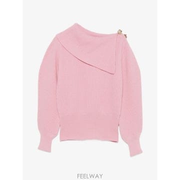 26 FW 블루마린 러 칼라 버튼 디테일 스웨터 RF6195MAB TP457367291