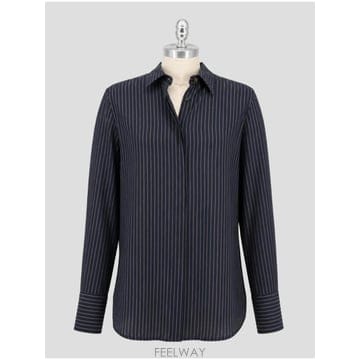 인더샵 Kiton 키톤 블랙 셔츠   블라우스