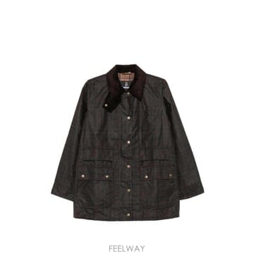 인더샵 Barbour 바버 체크 자켓