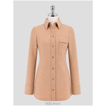 인더샵 Kiton 키톤 브라운 셔츠   블라우스