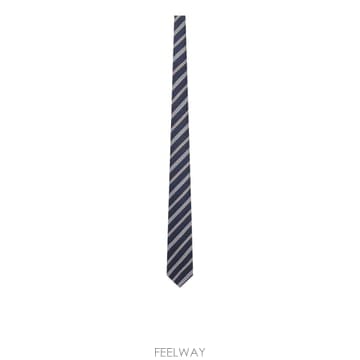 인더샵 Kiton 키톤 블루 스트라이프 넥타이