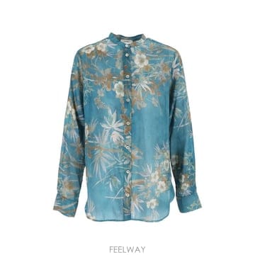 26 FW Forte Forte 플로럴 프린트 실크 혼방 셔츠 15233MYSHIRT TP459404638