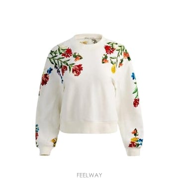 26 FW 앨리스앤올리비아 러셀 크루 넥 스웨트셔츠 CC606E21048 TP455620695