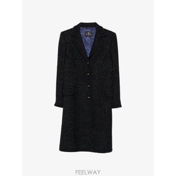 26 FW 에트로 트위드 노치드 라펠 코트 WRAA011699TTB16 TP457126138