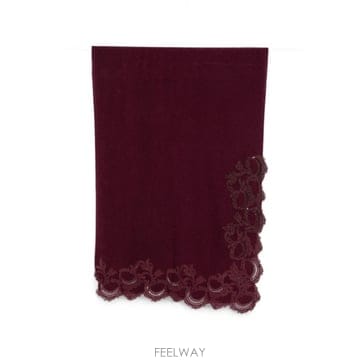26 FW 에르마노설비노 레이스 트리밍 비즈 장식 스카프 D495R300APCTPYU TP456696360