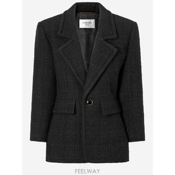 인더샵 SAINT LAURENT 생로랑 블랙 테일러드 자켓
