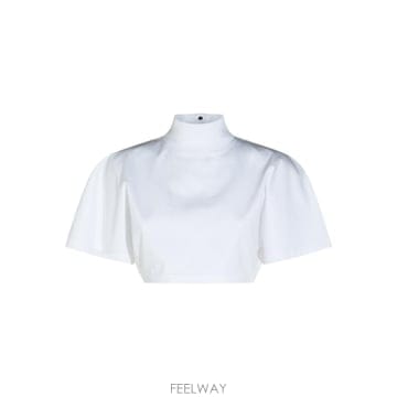 인더샵 ALAIA 알라이아 화이트 반팔 티셔츠