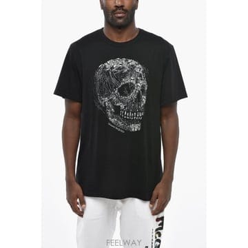 인더샵 Alexander McQUEEN 알렉산더 맥퀸 블랙 반팔 티셔츠