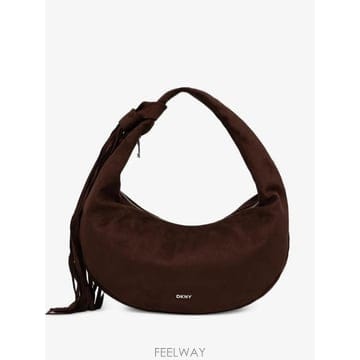 26 FW 디케이앤와이 프린지 트리밍 매듭 숄더 백 R63CMR37 TP459418378