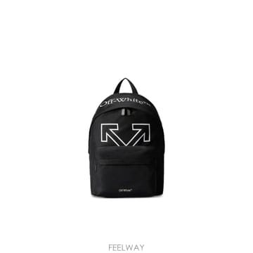 인더샵 Off-White 오프화이트 블랙 백팩