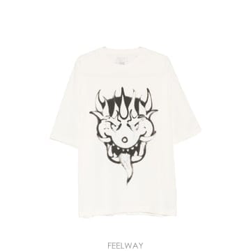 인더샵 Y-3 와이쓰리 화이트 반팔 티셔츠