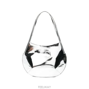 인더샵 JIL SANDER 질샌더 실버 숄더백
