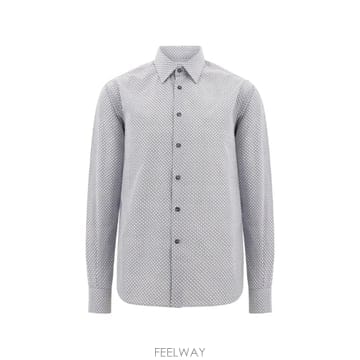 26 FW 페라가모 마이크로 패턴 셔츠 795517 TP454905957
