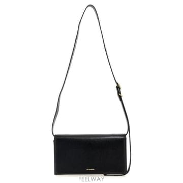 인더샵 JIL SANDER ALL DAY 로고 레더 숄더백