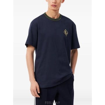26 FW 라코스테 로고 자수 배색 트리밍 티셔츠 TH8611 TP459429109