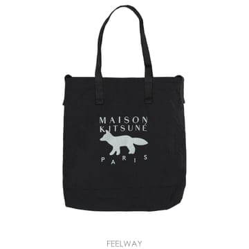 인더샵 Maison Kitsune 메종키츠네 블랙 토트백