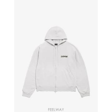 당일배송 발렌시아가 masking tape oversized zip up hoodie
