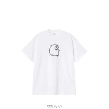 당일배송 칼하트 프린트 디테일 티셔츠