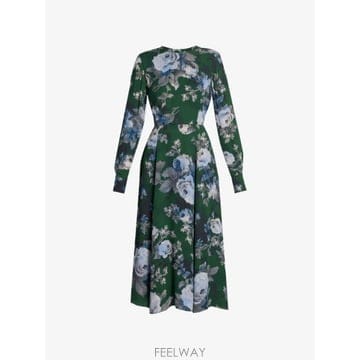 26 FW 에르뎀 floral print long sleeve dress AW26D4252633021 TP4