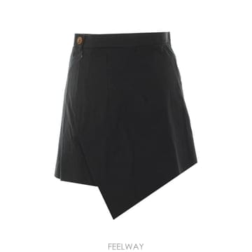 비비안 웨스트우드 비대칭 헴 미니 스커트